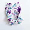 Purple Flowers - Headband - One Size