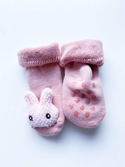 Bunny Non-Slip - Socks - 0-3 months