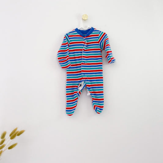 John Lewis - Stripped Babygrow - Newborn