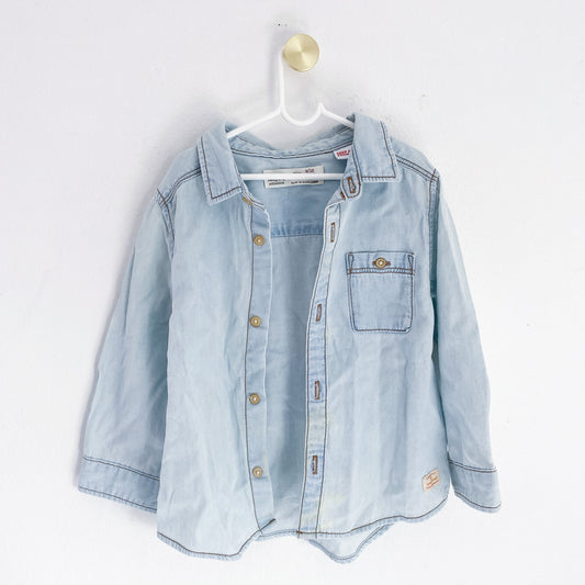 Zara - Button Up Shirt - 9-12 Months