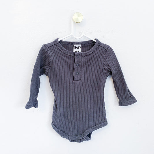 Cotton On - Long Sleeve Vest - 0-3 Months
