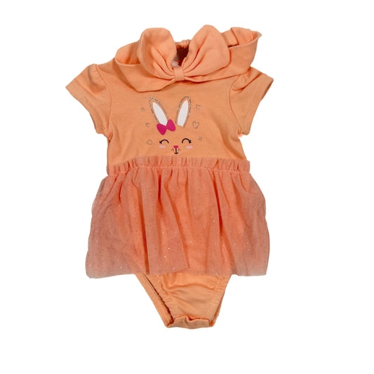 OneTwoThree - Romper & Headband - 0-3 months (New) (Tulle)