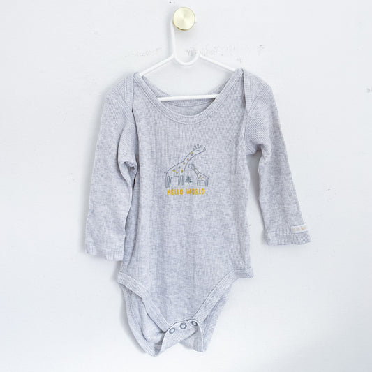 Woolworths - Long Sleeve Vest - 6-12 Months