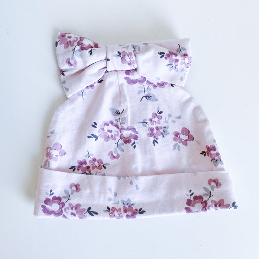 Pink Flower - Beanie
