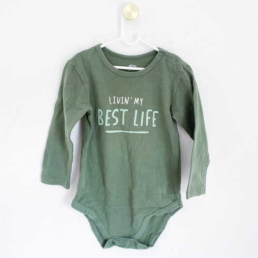 Woolworths - Long Sleeve Vest - 12-18 Months