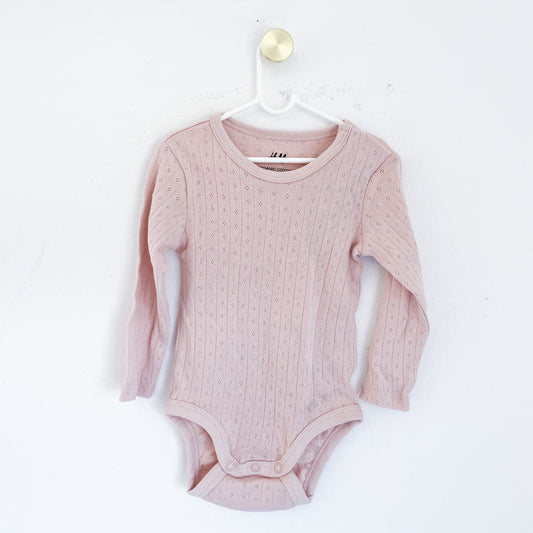 H&M - Long Sleeve Vest - 4-6 Months