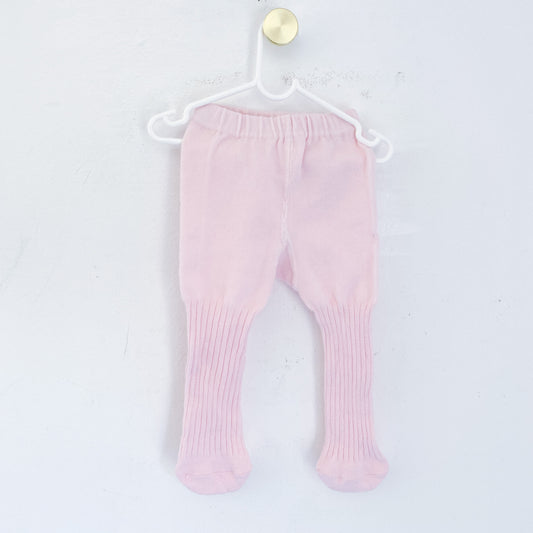 Pink - Footed Leggings - 0-6 Months