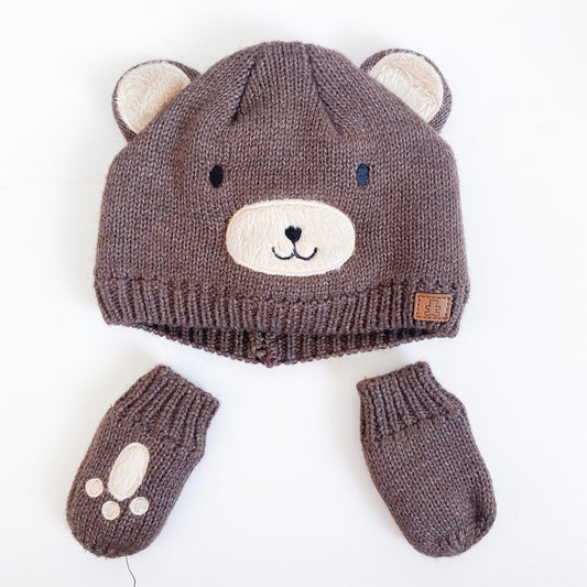 Woolworths - Beanie & Mittens - 3-6 Months