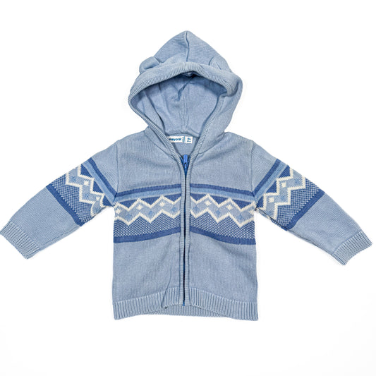 Mayoral - Jersey Hooded - 12-18 months (international brand)