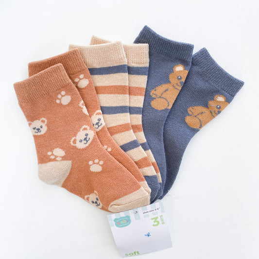 Brand New Ackermans - 3 pairs of socks - 6-24 Months