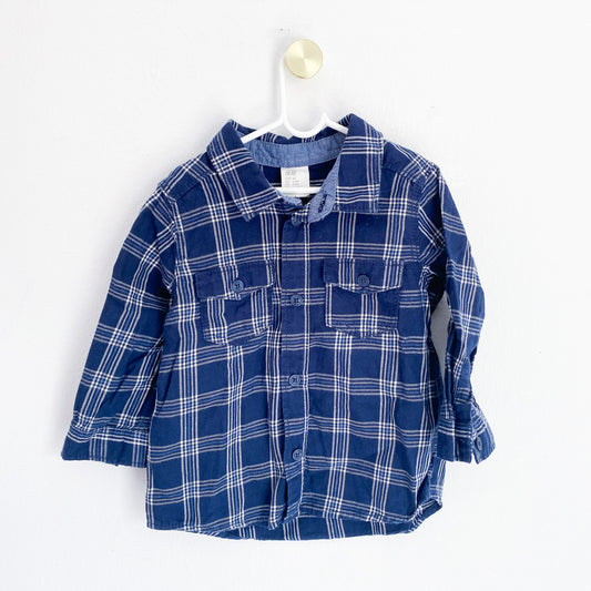 H&M - Button Up Shirt - 4-6 Months