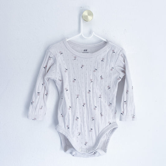 H&M - Long Sleeve Vest - 2-4 Months