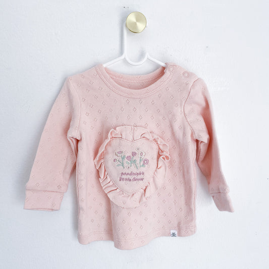Woolworths - Long Sleeve Top - 1-3 Months