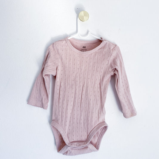 H&M - Long Sleeve Vest - 2-4 Months